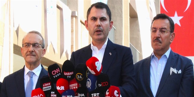 Bakan Kurum: Saatte 23, gnde 550 konut yapyoruz