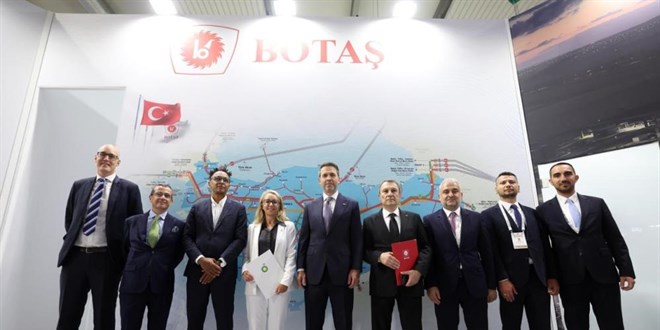 BOTA ile 3 enerji devi arasnda 8,7 milyar metrekplk doal gaz anlamas