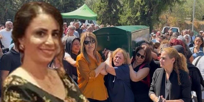 Kay�npederi taraf�ndan �ld�r�len Ba�ak'�n tabutunu kad�nlar ta��d�