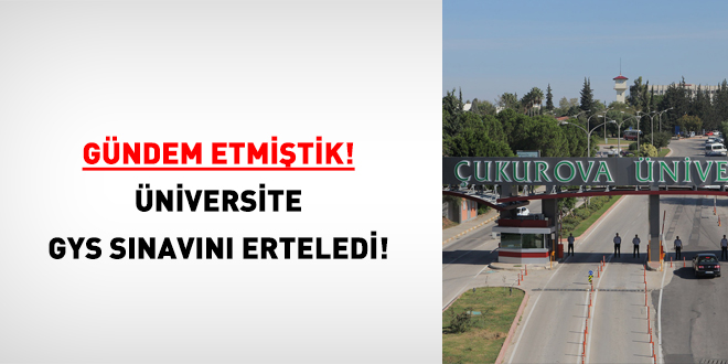 Gndem etmitik! niversite GYS snavn erteledi!