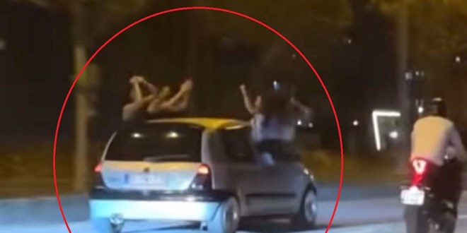 Diyarbakır'da otomobilde tehlikeli yolculuk