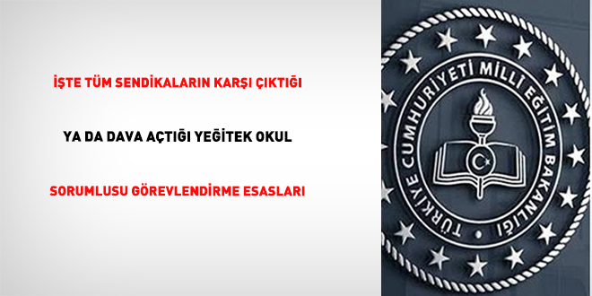 Yeğitek Okul Sorumlusu Görevlendirme Esasları