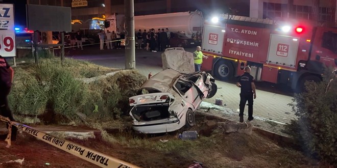 Aydn'da zincirleme trafik kazasnda 1 kii ld