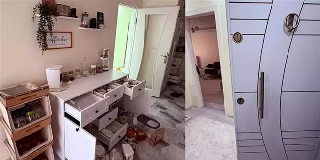 Evini dağıtıp, hırsızlık ihbarında bulundu