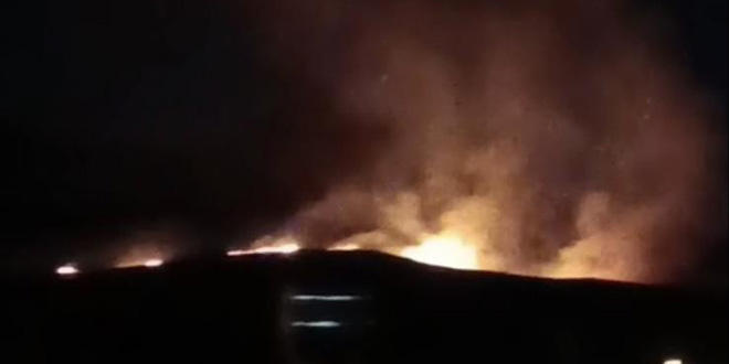 Niğde'de çobanların yaktığı ateş yangına dönüştü