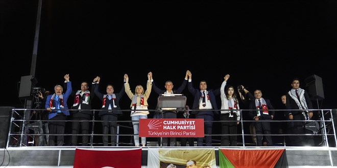 Eypsultan'da 'Filistin'e destek' mitingini dzenlendi