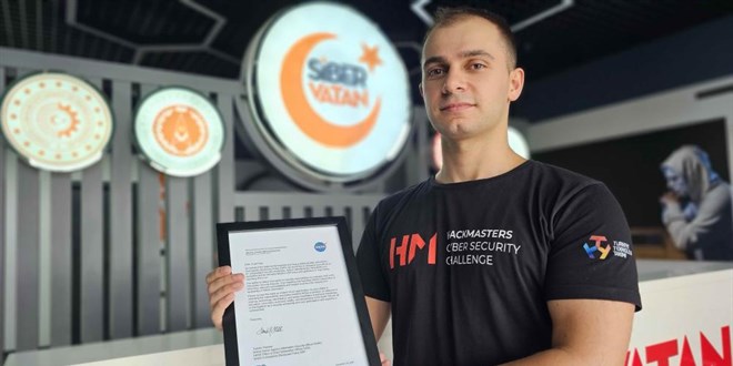 Gvenlik an buldu, NASA'nn onur listesine girdi