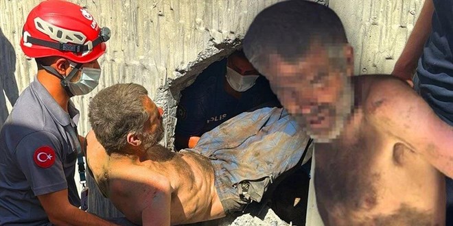 Akılalmaz olay: Tünelde sıkıştı, 6 saatte kurtarıldı