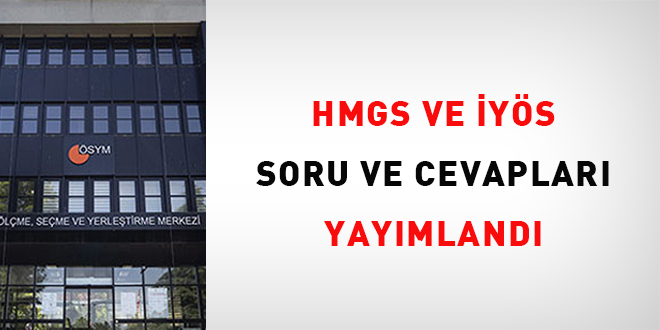 2025 HMGS/2 ve 2025 YS Soru ve Cevaplar Akland
