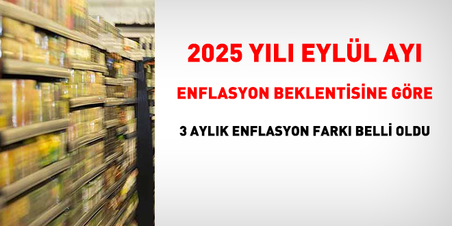 Eyll enflasyon beklentisine gre 3 aylk enflasyon fark belli oldu