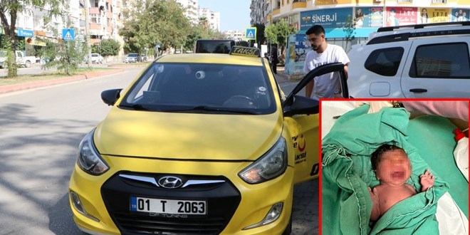 Hamile kadın takside doğum yaptı