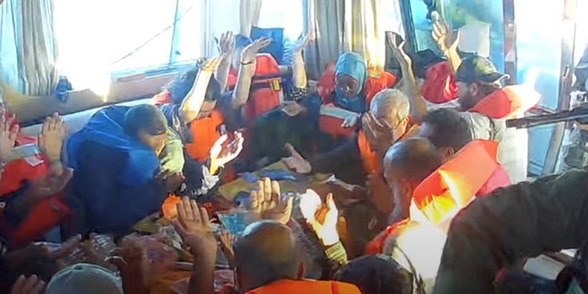 te srail'in Sumud Filosu'ndan alkoyduu 10 Trk