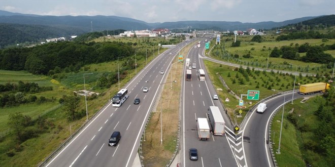Anadolu Otoyolu Gerede-Karabük bağlantı yolunda bakım çalışması başlatıldı