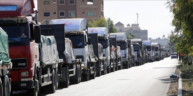 lk yardm trlar Gazze eridi'ne giriyor