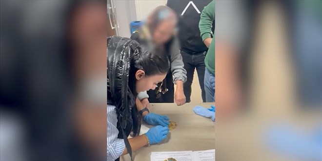 Dilencilik yapan kadnn zerinden 604 bin TL kt