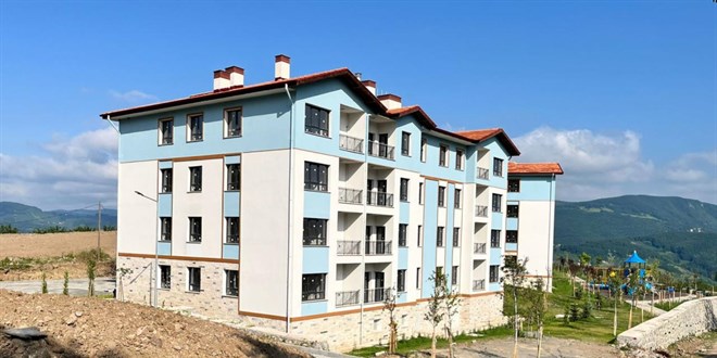 Ordu'da heyelan madurlar iin yaplan konutlar tamamland