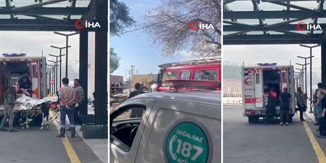 zmir'de patlama! Ev ykld, yarallar var