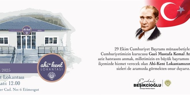 Etimesgut Ahi-Kent Lokantası Hizmete Açılıyor