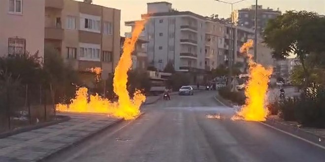 Doğal gaz hattında yangın çıktı: 2 yaralı - Son Dakika Haber