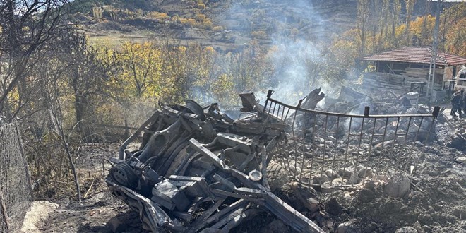 ankr'da kan yangnda 6 ev kullanlamaz hale geldi