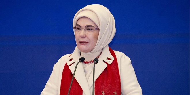 Emine Erdoan: Cumhuriyet, kllerinden doan bir milletin en kymetli eseridir - Son Dakika Haber