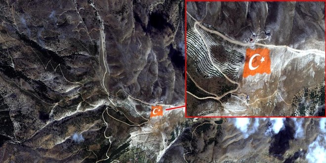 Dev Trk Bayra, Cumhuriyet Bayram'nda uzaydan grntlendi!