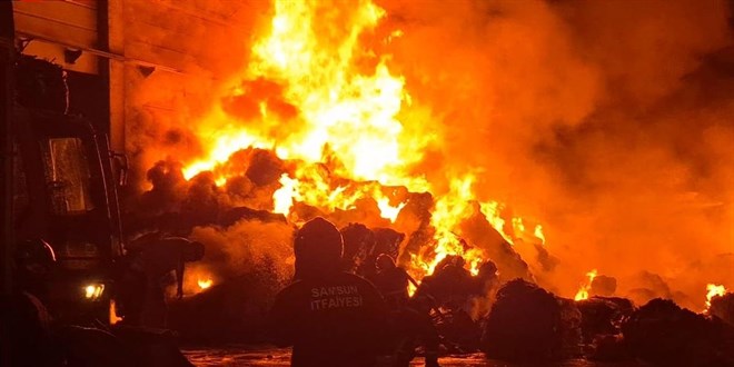 Samsun'da geri dnm fabrikasnda yangn - Son Dakika Haber