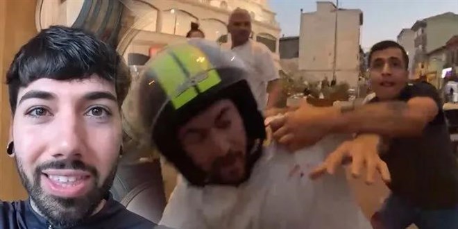 Beyoğlu'nda İspanyol YouTuber'a motosikletli kovalamaca ve saldırı - Son Dakika Haber