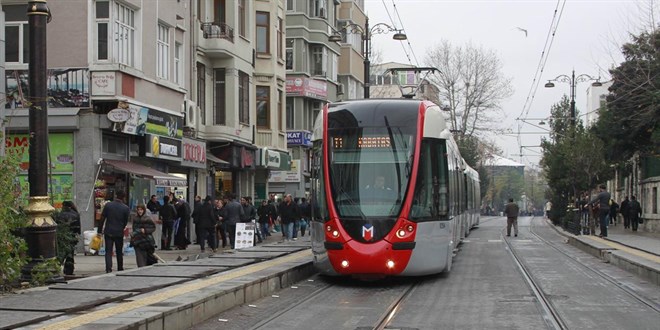 stanbul'daki tramvay seferlerinde deiiklik yapld
