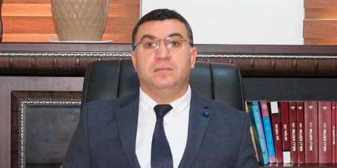 Grevden alnan Milli Eitim Mdr evinde l bulundu