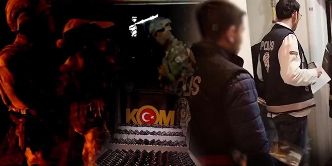 41 ilde silah ve mhimmat kaaklarna operasyon: 135 gzalt