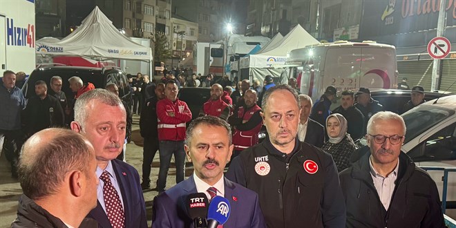 Kocaeli Valisi Akta'tan Gebze'de tahliye edilen binalara ilikin aklama