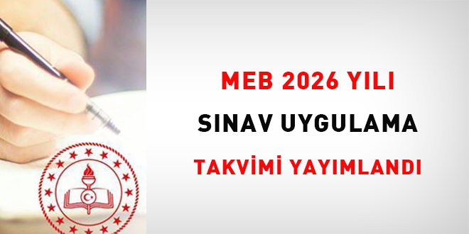 MEB, 2026 Yl Snav Uygulama Takvimi yaymland