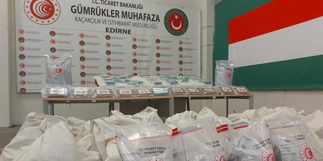 Kapkule'de 66 kilo 400 gram uyuturucu hammaddesi ele geirildi - Son Dakika Haber