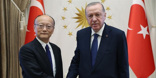 Cumhurbakan Erdoan, Asya Kalknma Bankas Bakan Kanda'y kabul etti - Son Dakika Haber