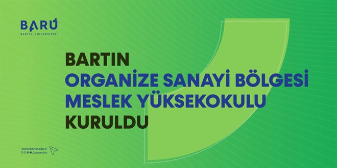 Bartn Organize Sanayi Blgesi Meslek Yksekokulu kuruldu