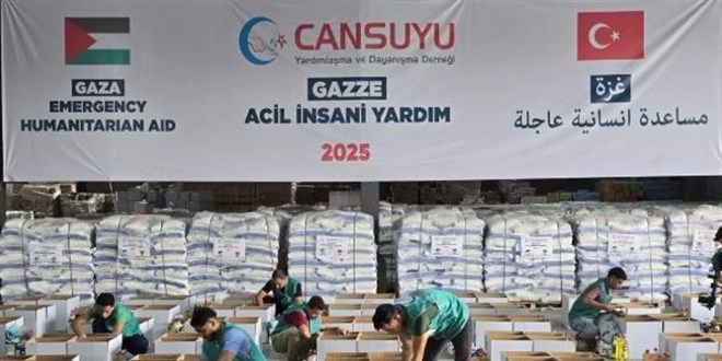 Cansuyu Derneinin 14 trlk yardm konvoyu Gazze'ye gnderildi - Son Dakika Haber