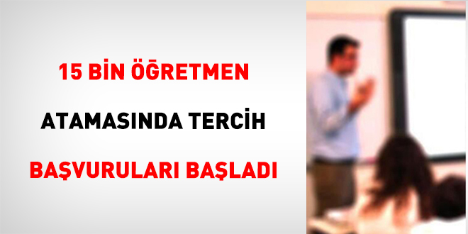 15 bin retmen atamasnda tercih bavurular balad - Son Dakika Haber