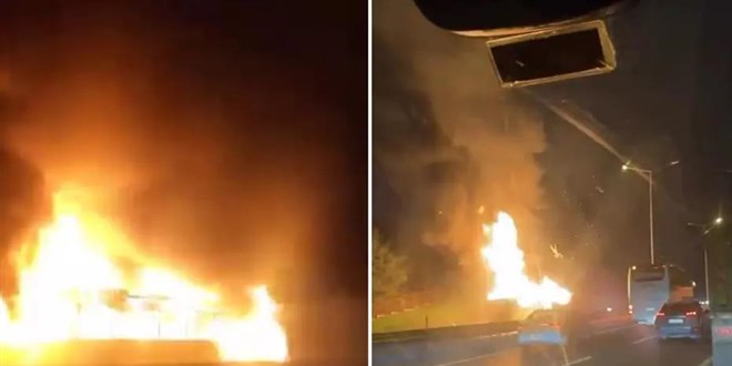 Eypsultan'da ETT otobs yand