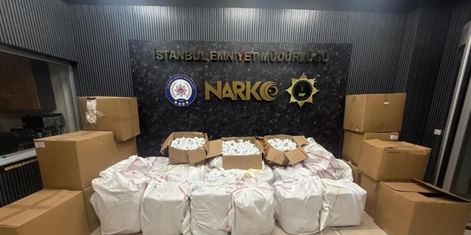 stanbul'da 577 bin 500 sentetik ecza hap ele geirildi - Son Dakika Haber