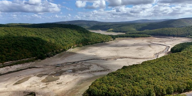 stanbul'a su salayan 5 barajda doluluk yzde 20'nin altna dt