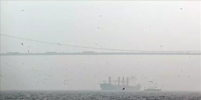 stanbul Boaz'nda gemi trafii geici olarak durduruldu