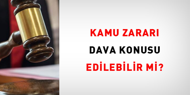 Kamu Zarar Dava Konusu Edilebilir mi?