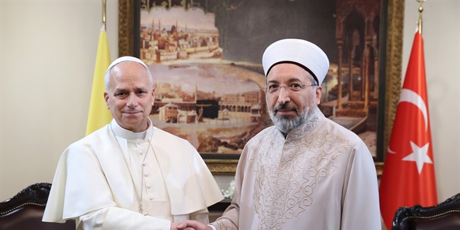 Papa 14. Leo, Diyanet leri Bakan Arpagu'u ziyaret etti