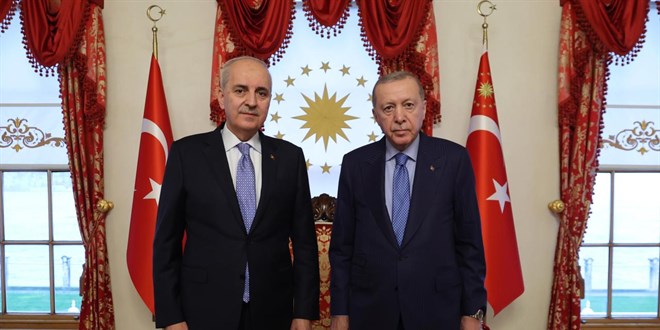 Cumhurbakan Erdoan, TBMM Bakan Kurtulmu'u kabul etti