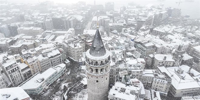 stanbul'da ocak ay kar yal geecek