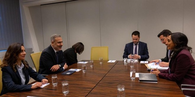 Dileri Bakan Fidan, Kanada ve Belikal mevkidalaryla grt