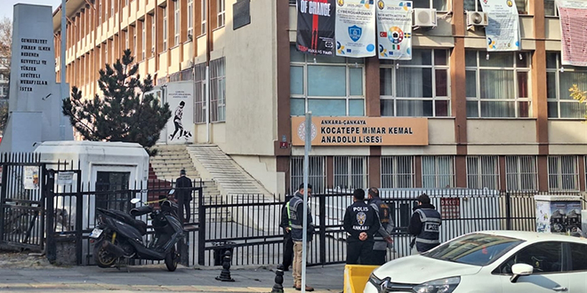 Ankara'da lisedeki utandran grntye polis incelemesi