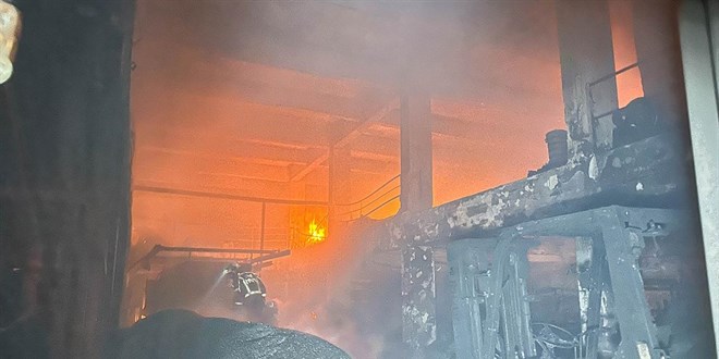 Uak'ta fabrika yangn - Son Dakika Haber