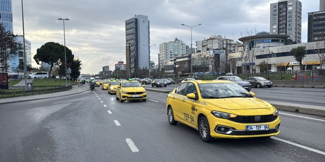 stanbul'da taksicilerden korsan tamaclk protestosu - Son Dakika Haber